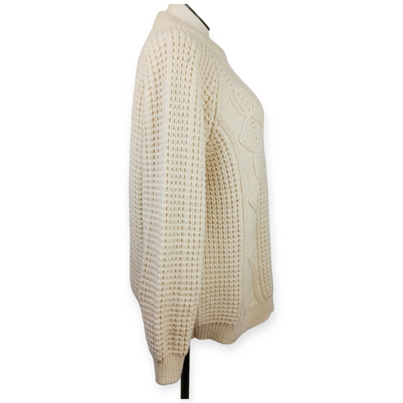 Cornel SZ L/XL VTG Hand Loomed Ireland Chunky Rory Gilmore Alternative Sweater - Picture 7 of 8